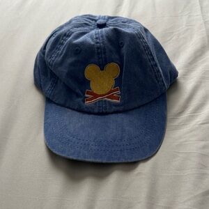 Blue Cap with Gold Mickey Mouse Logo